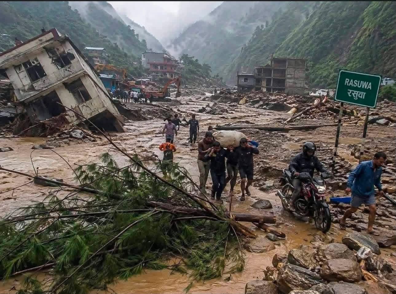 रसुवाको बाढीमा सुदूरपश्चिमका ८५ जना अझै सम्पर्कविहीन